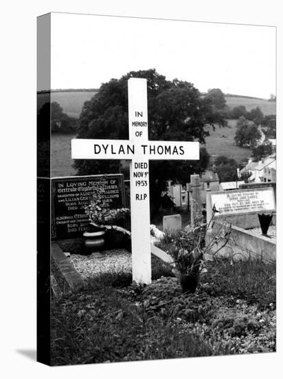 Poet Dylan Thomas' Grave Site Located in St. Martin's Churchyard-Terence Spencer-Premier Image Canvas