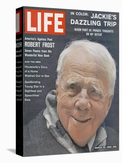 Poet Robert Frost, March 30, 1962-Dmitri Kessel-Premier Image Canvas