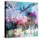 Poetic Photographic Layer Work from Pink Roses and Other Flowers, Conceptual Layer Work-Alaya Gadeh-Premier Image Canvas