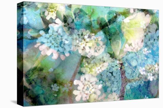 Poetic Photographic Layer Work from White and Blue Flowers with Textures-Alaya Gadeh-Premier Image Canvas