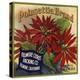 Poinsettia Brand - Fillmore, California - Citrus Crate Label-Lantern Press-Stretched Canvas