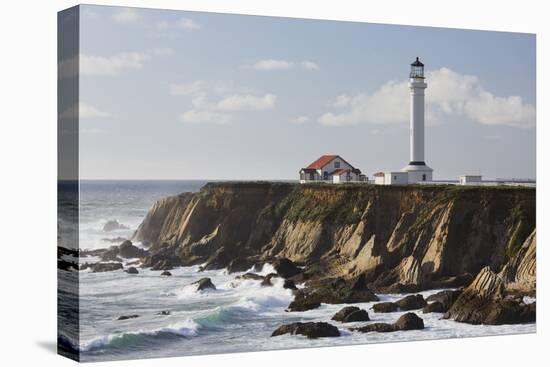 Point Arena Lighthouse and Museum, Arena Rock Marine Natural Preserve, California, Usa-Rainer Mirau-Premier Image Canvas