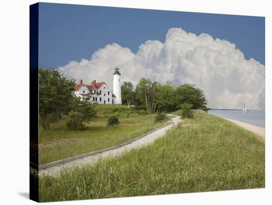 Point Iroquois Lighthouse, Bay Mills, Michigan ‘08-Monte Nagler-Premier Image Canvas