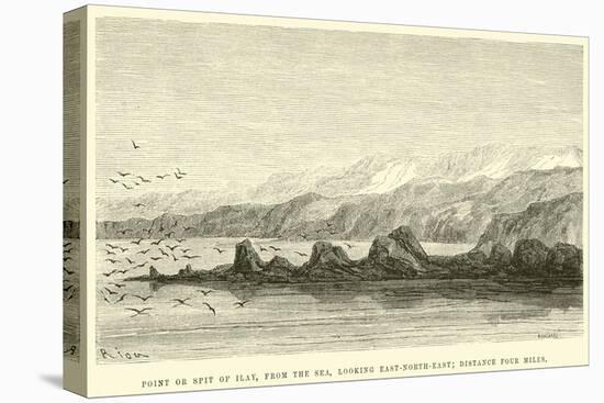 Point or Spit of Ilay, from the Sea, Looking East-North-East; Distance Four Miles-Édouard Riou-Premier Image Canvas