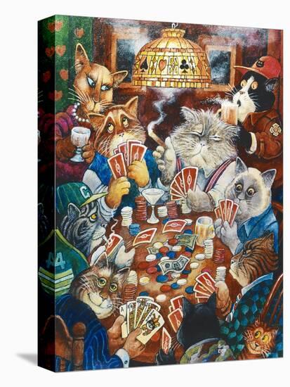 Poker Cats-Bill Bell-Premier Image Canvas