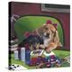 Poker Dogs 3-Jenny Newland-Premier Image Canvas