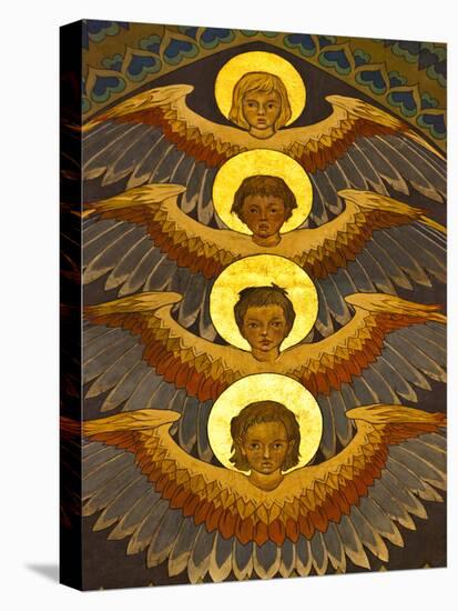 Poland, Cracow, Extraordinary Art Nouveau Decoration in the Franciscan Church, Designed by Stanisla-Katie Garrod-Premier Image Canvas