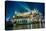 Poland, Krakow. Market Square at Night.-bloodua-Premier Image Canvas