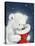 Polar Bear And Christmas Sock-MAKIKO-Premier Image Canvas