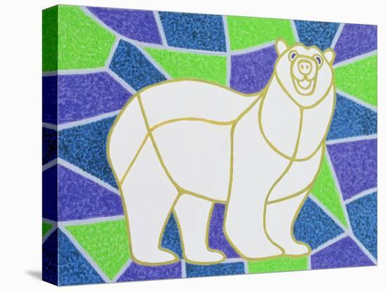 Polar Bear on Stained Glass-Pat Scott-Premier Image Canvas