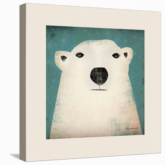 Polar Bear with Border-Ryan Fowler-Stretched Canvas