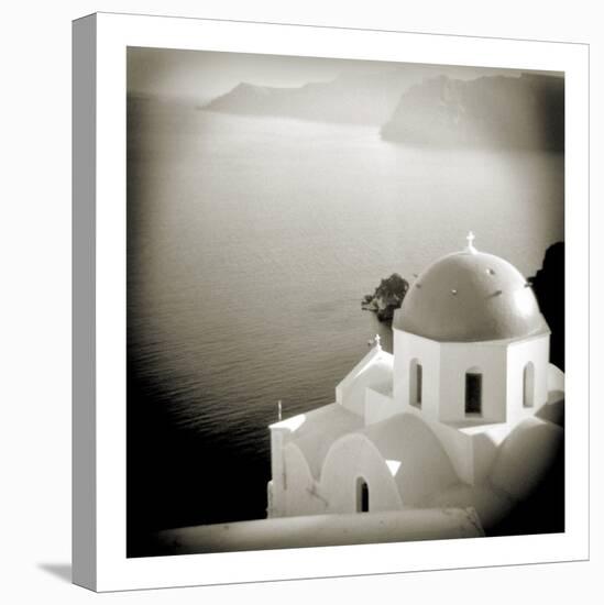 Polaroid of Domed Church, Oia, Santorini, Cyclades, Greek Islands, Greece, Europe-Lee Frost-Premier Image Canvas