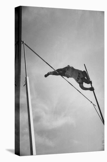 Pole Vaulter Don Bragg Setting World Pole Vault Record-Grey Villet-Premier Image Canvas