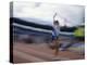 Pole Vaulter Flys over the Bar-Steven Sutton-Premier Image Canvas