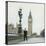 Police Officer on Duty on Westminster Bridge by Big Ben, London. Metropolitan Police-null-Premier Image Canvas