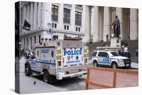 Police on Wall Street, New York.-Mark Williamson-Premier Image Canvas