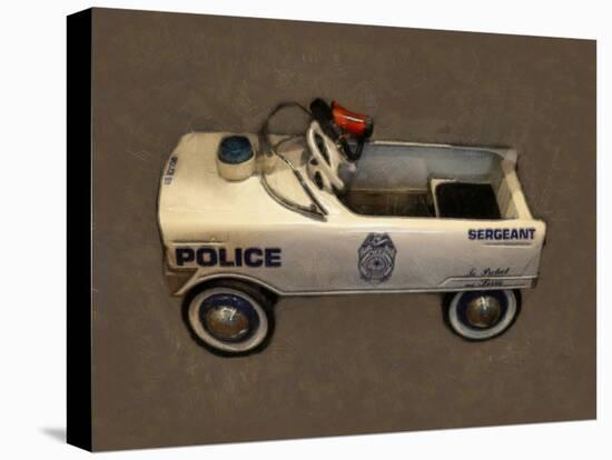 Police Pedal Car-Michelle Calkins-Stretched Canvas