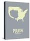 Polish America Poster 1-NaxArt-Stretched Canvas