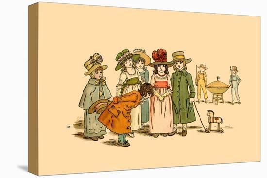 Polite Manners-Kate Greenaway-Stretched Canvas