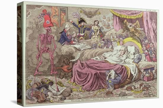 Political Dreamings, Visions of Peace, Prospective Horrors-James Gillray-Premier Image Canvas