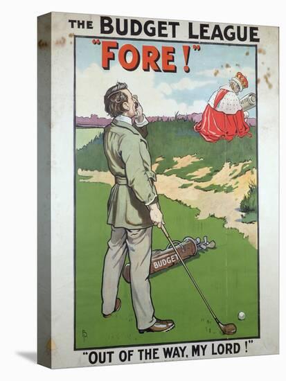 Political poster for The Budget League, British, 1910-Unknown-Premier Image Canvas