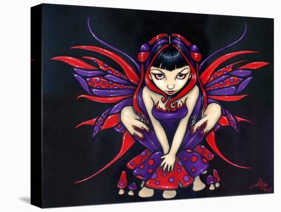 Polka Dot Mushroom Fairy-Jasmine Becket-Griffith-Stretched Canvas