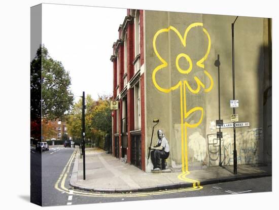 Pollard Street, London (graffiti attributed to Banksy)-null-Stretched Canvas