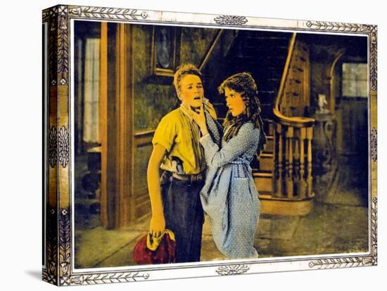 POLLYANNA, l-r: Howard Ralston, Mary Pickford on lobbycard, 1920.-null-Stretched Canvas