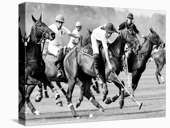 Polo Players, England-Robert Hallam-Stretched Canvas