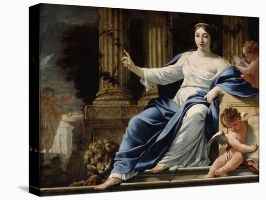 Polyhymnia, Muse of Eloquence, 17th Century-Simon Vouet-Premier Image Canvas