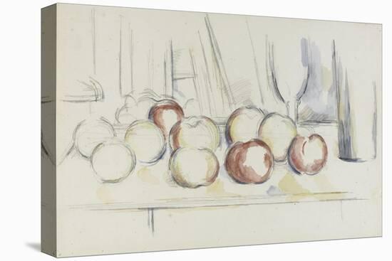 Pommes, verre et bouteille-Paul Cézanne-Premier Image Canvas