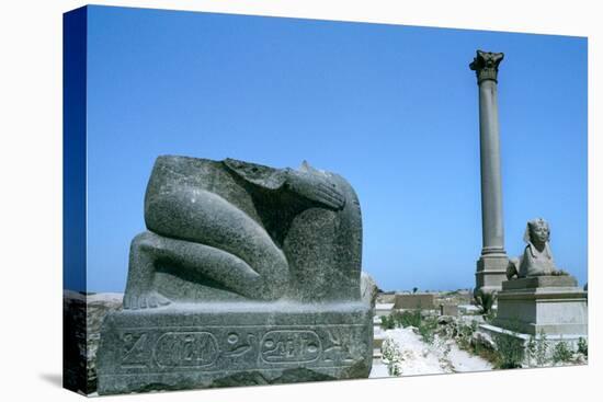 Pompey's Pillar, Alexandria, Egypt-null-Premier Image Canvas