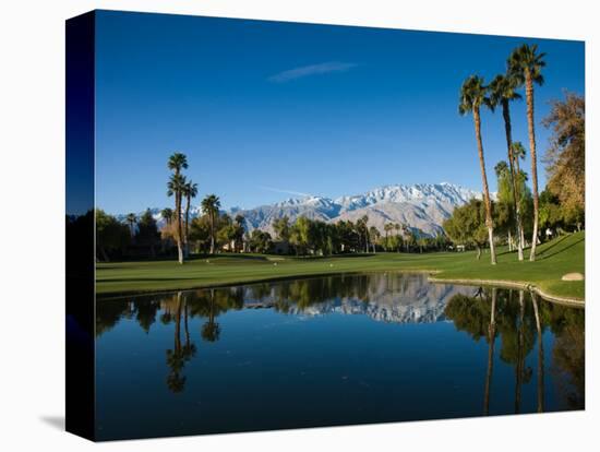 Pond in a Golf Course, Desert Princess Country Club, Palm Springs, Riverside County, California-null-Premier Image Canvas