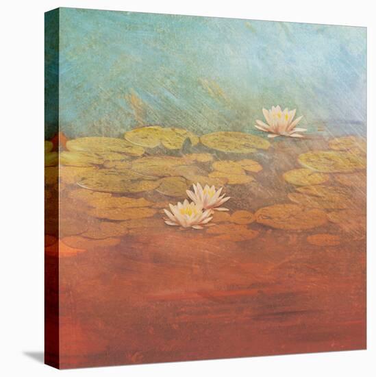 Pond Lilies I-Amy Melious-Stretched Canvas
