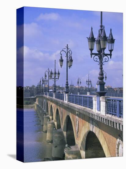 Pont De Pierre, Bordeaux, Gironde, France, Europe-Firecrest Pictures-Premier Image Canvas