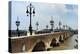 Pont de Pierre on the Garonne River, Bordeaux, UNESCO Site, Gironde, Aquitaine, France-Peter Richardson-Premier Image Canvas