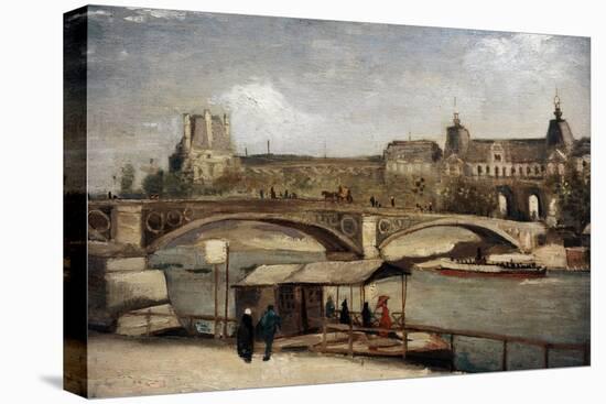 " Pont Du Carrousel With Louvre" 1886. Museo Carlsberg Glyptotek. Copenhague. Dinamarca-Vincent van Gogh-Premier Image Canvas