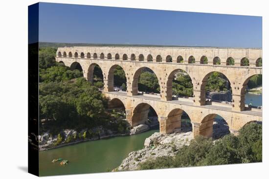 Pont Du Gard, Roman Aqueduct, River Gard, Languedoc-Roussillon, France-Markus Lange-Premier Image Canvas