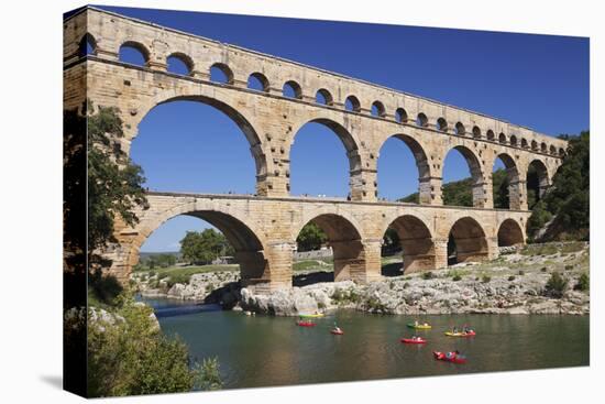 Pont Du Gard, Roman Aqueduct, River Gard, Languedoc-Roussillon, Southern France, France-Markus Lange-Premier Image Canvas