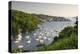 Pont Pill, Polruan and the Fowey Estuary from Hall Walk Near Bodinnick, Cornwall, England. Summer-Adam Burton-Premier Image Canvas