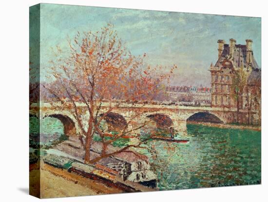 Pont Royal and the Pavillon de Flore, 1903.-Camille Pissarro-Premier Image Canvas