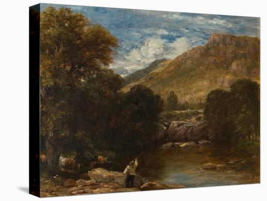 Pont-Y-Pair, Conwy, 1851 (Oil on Canvas)-David Cox-Premier Image Canvas