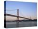 Ponte 25 De Abril Over the River Tagus, Lisbon, Portugal-Yadid Levy-Premier Image Canvas