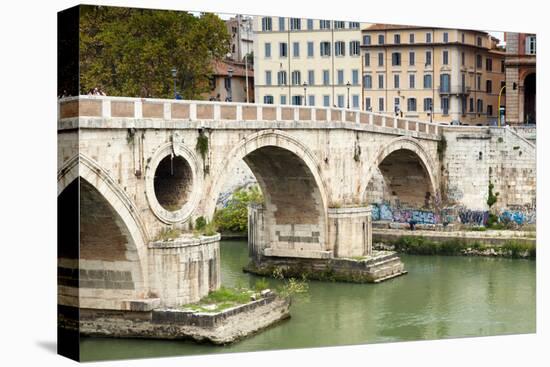 Ponte Sisto (Sisto Bridge) and River Tiber, Rome, UNESCO World Heritage Site, Lazio, Italy, Europe-Nico Tondini-Premier Image Canvas