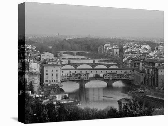 Ponte Vecchio and Arno River, Florence, Tuscany, Italy-Steve Vidler-Premier Image Canvas