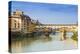 Ponte Vecchio and River Arno, Florence (Firenze), Tuscany, Italy, Europe-Nico Tondini-Premier Image Canvas