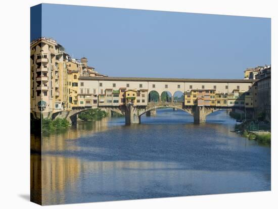 Ponte Vecchio and the Arno River at Sunrise, Florence, Tuscany, Italy-Rob Tilley-Premier Image Canvas