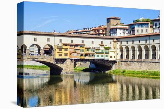 Ponte Vecchio, Arno river, Firenze, Tuscany, Italy, Europe-Nico Tondini-Premier Image Canvas