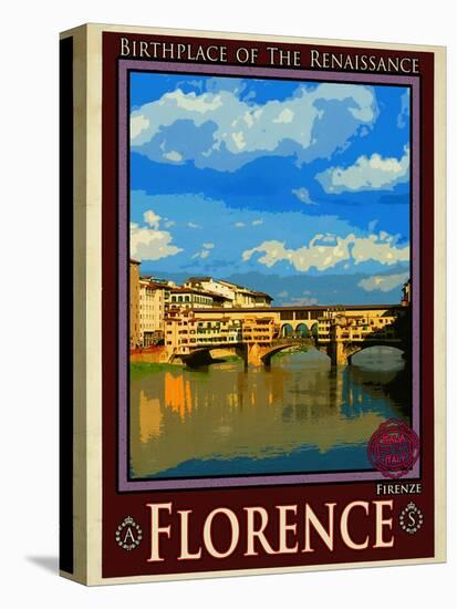 Ponte Vecchio, Florence Italy 1-Anna Siena-Premier Image Canvas