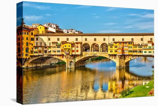 Ponte Vecchio over Arno River in Florence, Italy-sborisov-Premier Image Canvas